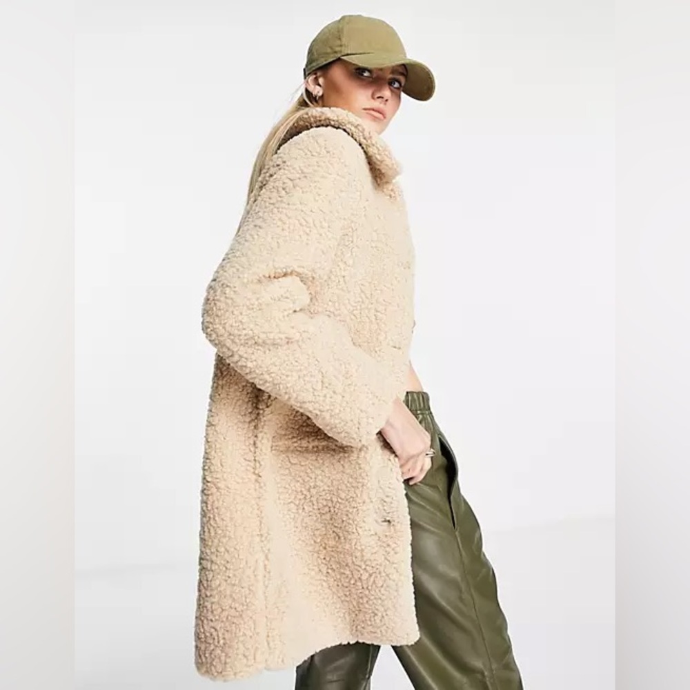 COPY - Beige size 0 teddy coat from & Other Stories Paris atelier
